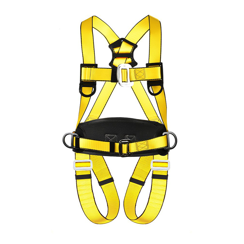 Ht66-007101 45mm mataas na lakas polyester buong katawan five-point safety harness
