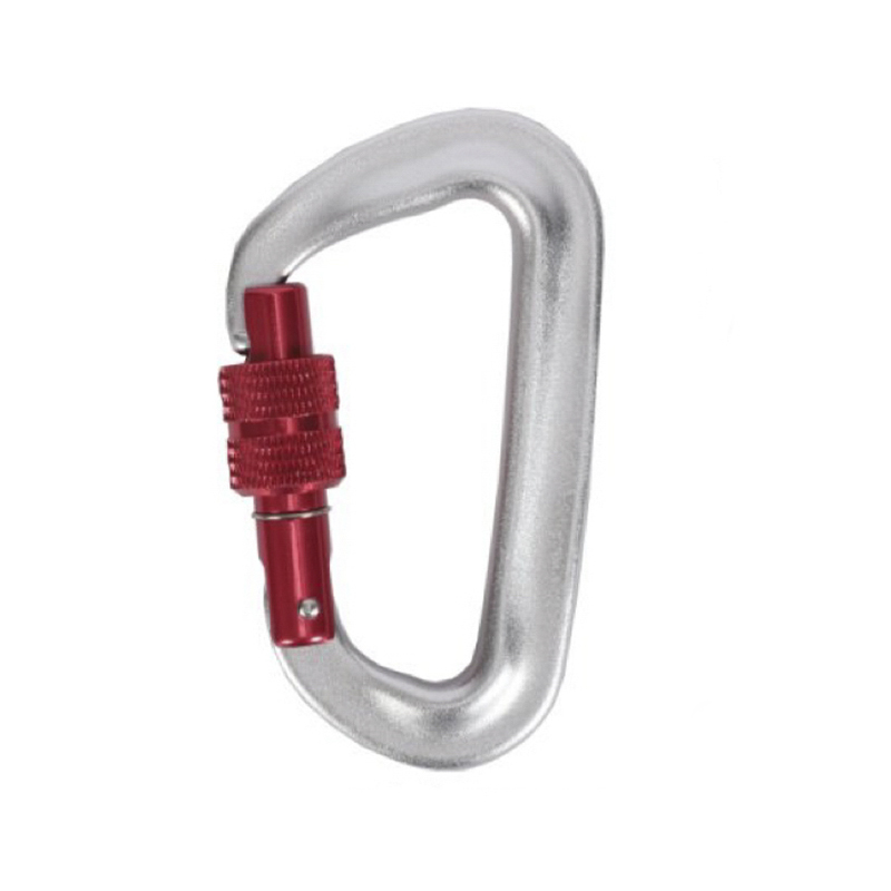 HT-G-0001 aluminyo carabiner na may manu-manong pagsasara ng pag-lock